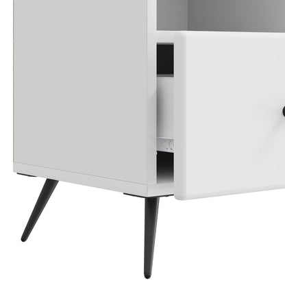 Mobile TV Bianco Lucido 102 x 34,5 x 50 cm Legno ingegnerizzato | homemem39
