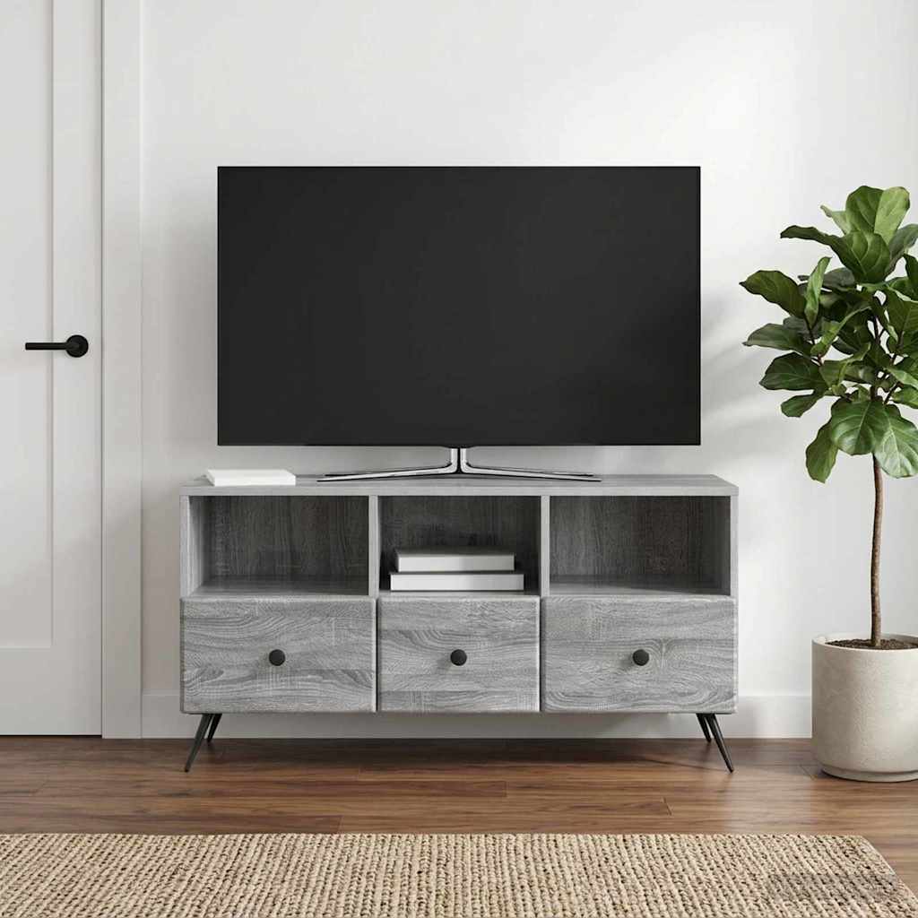 Mobile TV Grigio Sonoma 102 x 34,5 x 50 cm Legno ingegnerizzato