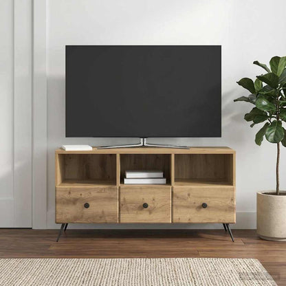 Mobile TV con cassetto Rovere Artigianale 102 x 34,5 x 50 cm