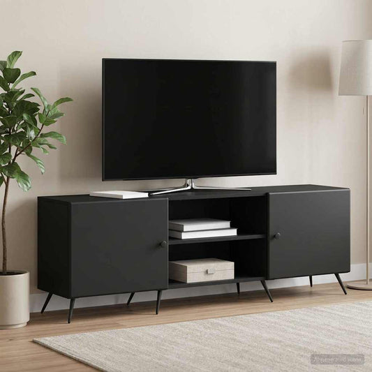 Mobile TV Nero 150 x 31 x 50 cm Legno ingegnerizzato