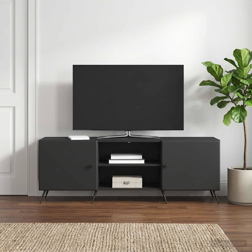 Mobile TV Nero 150 x 31 x 50 cm Legno ingegnerizzato