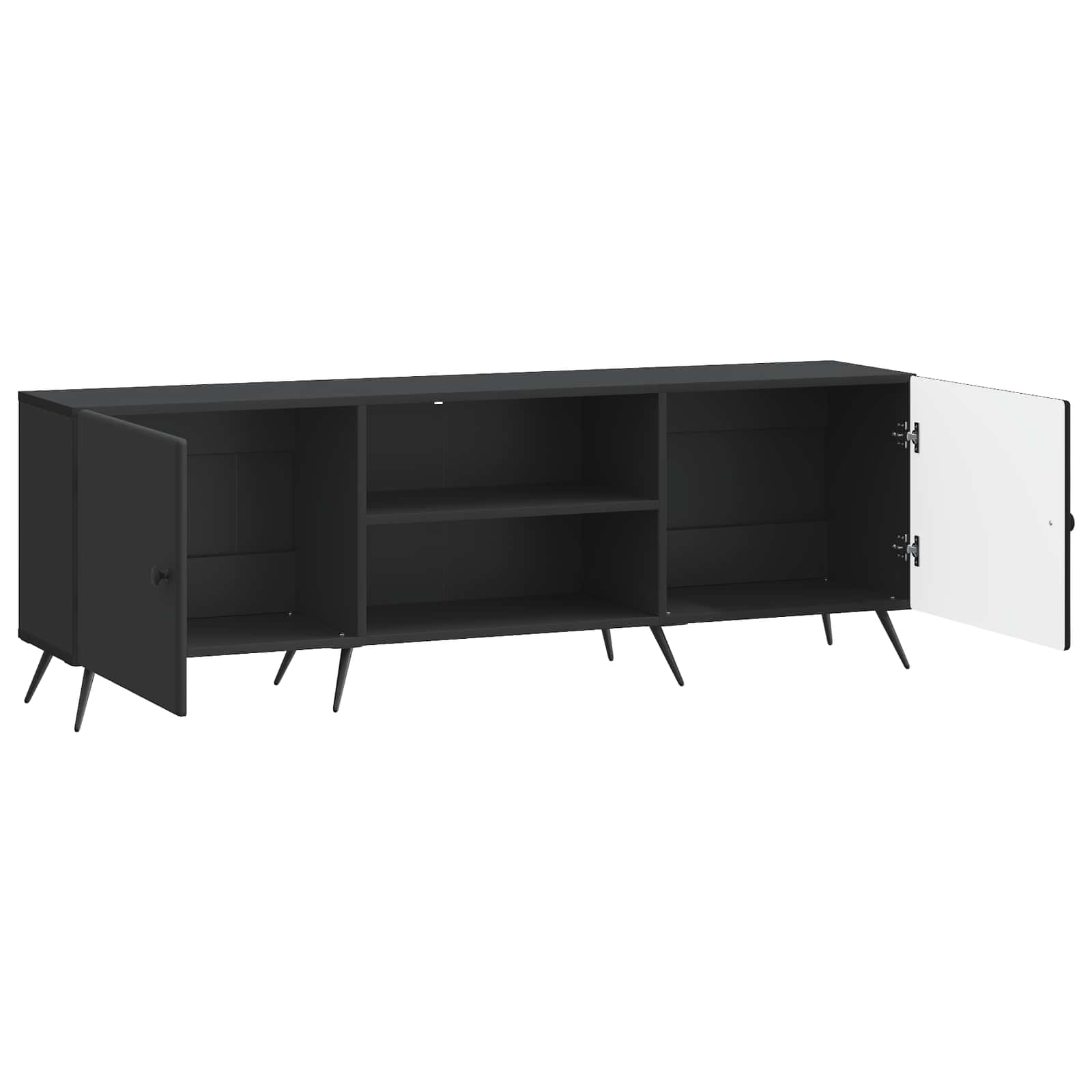 Mobile TV Nero 150 x 31 x 50 cm Legno ingegnerizzato | homemem39