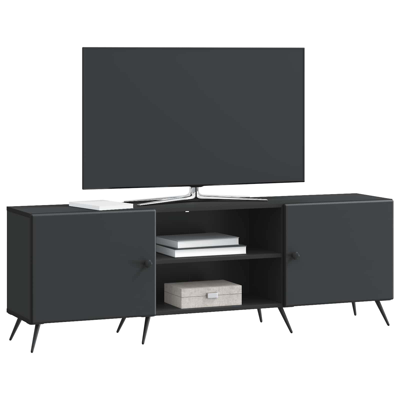Mobile TV Nero 150 x 31 x 50 cm Legno ingegnerizzato | homemem39