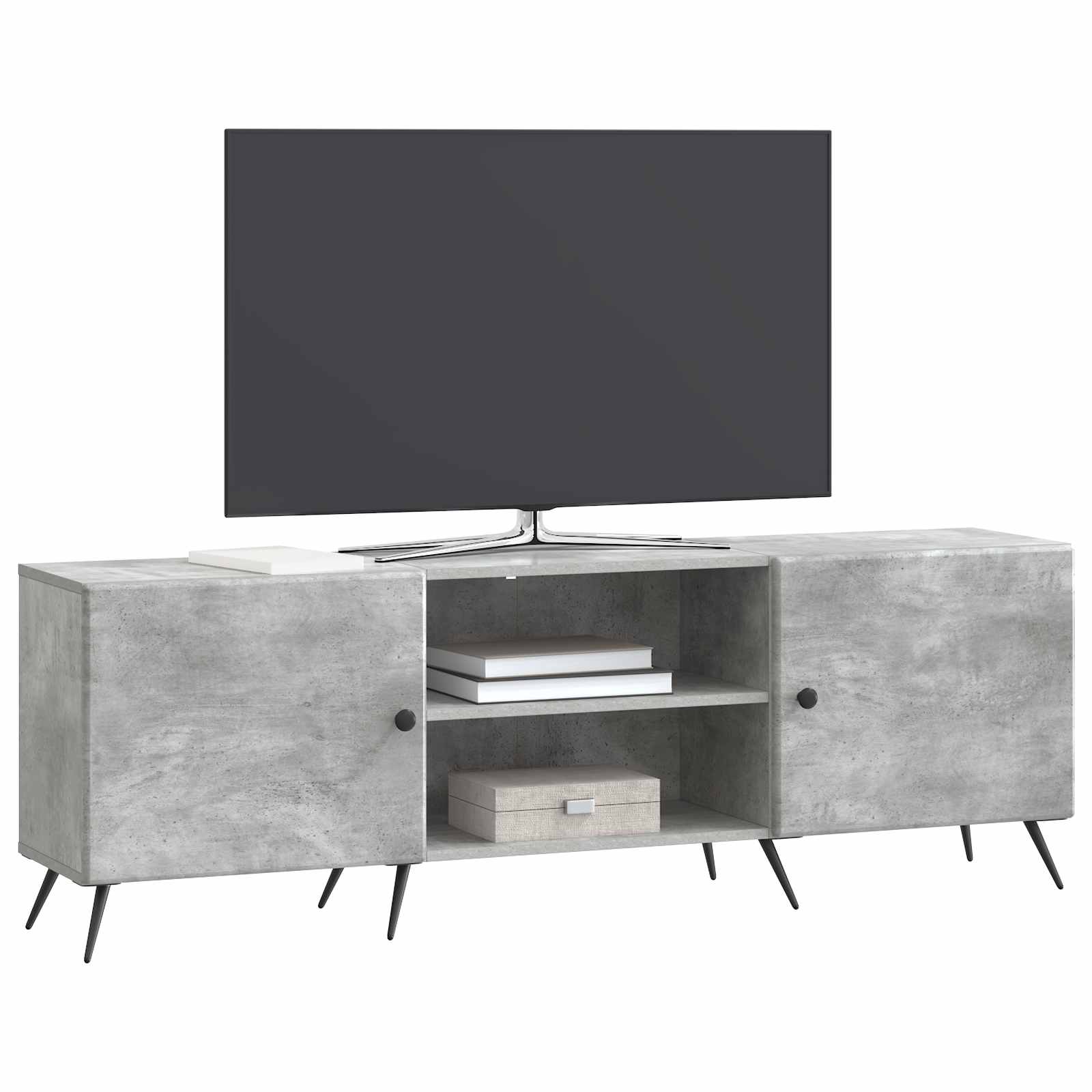 Mobile TV Grigio Cemento 150 x 31 x 50 cm Legno ingegnerizzato | homemem39