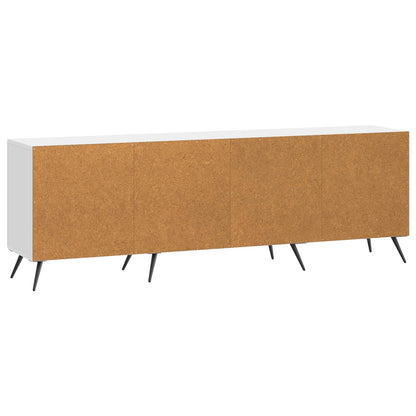 Mobile TV Bianco Lucido 150 x 31 x 50 cm Legno ingegnerizzato | homemem39