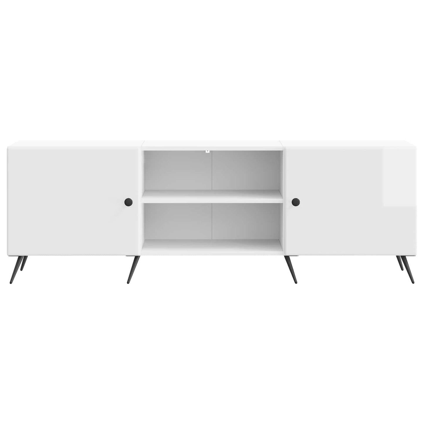 Mobile TV Bianco Lucido 150 x 31 x 50 cm Legno ingegnerizzato | homemem39