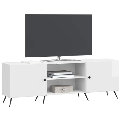 Mobile TV Bianco Lucido 150 x 31 x 50 cm Legno ingegnerizzato | homemem39