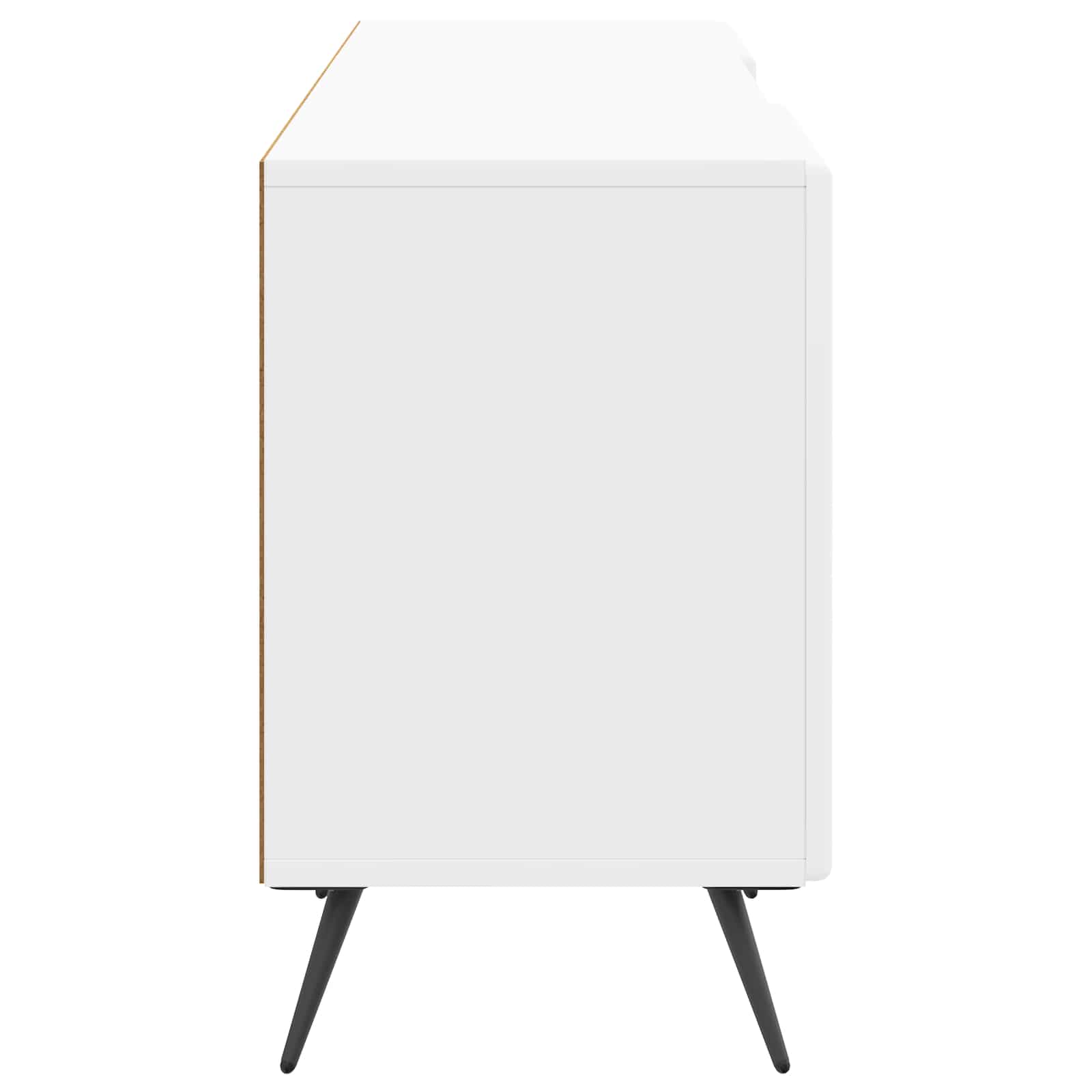 Mobile TV Bianco Lucido 150 x 31 x 50 cm Legno ingegnerizzato | homemem39