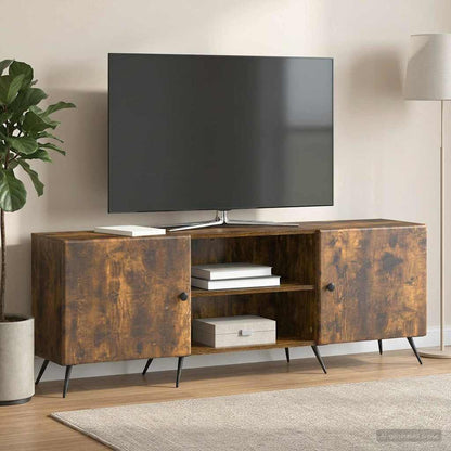 Mobile TV Rovere Fumo 150 x 31 x 50 cm Legno ingegnerizzato