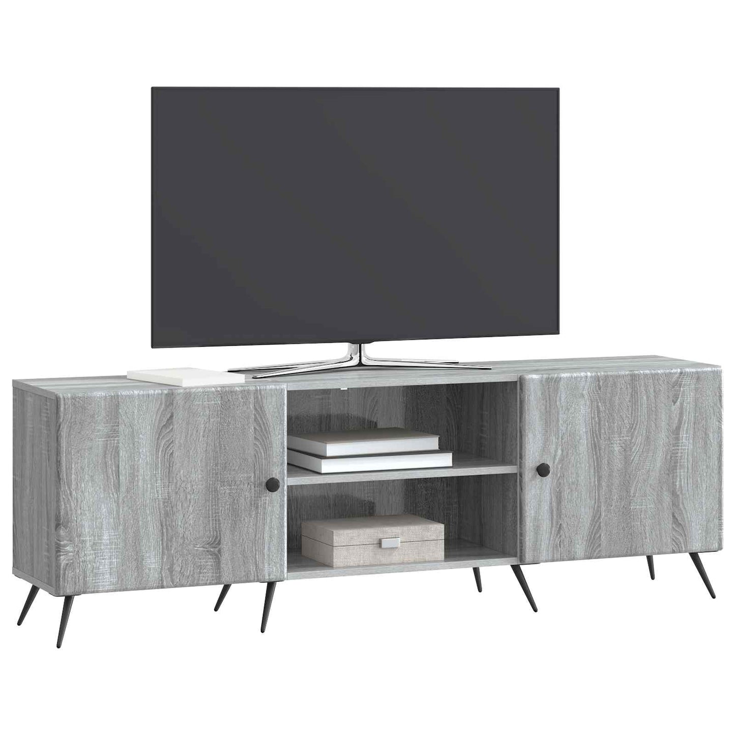 Mobile TV Grigio Sonoma 150 x 31 x 50 cm Legno ingegnerizzato | homemem39