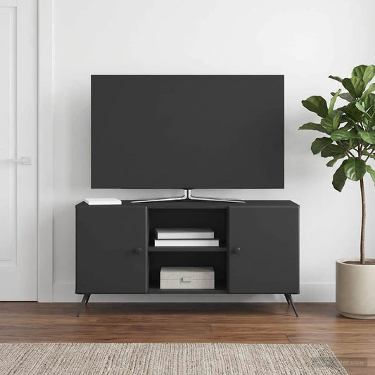 Mobile TV Nero 102 x 34,5 x 50 cm Legno ingegnerizzato