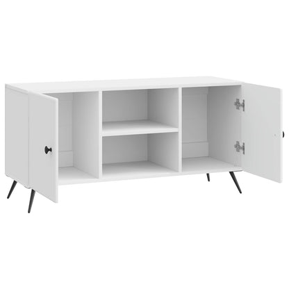 Mobile TV Bianco Lucido 102 x 34,5 x 50 cm Legno ingegnerizzato | homemem39