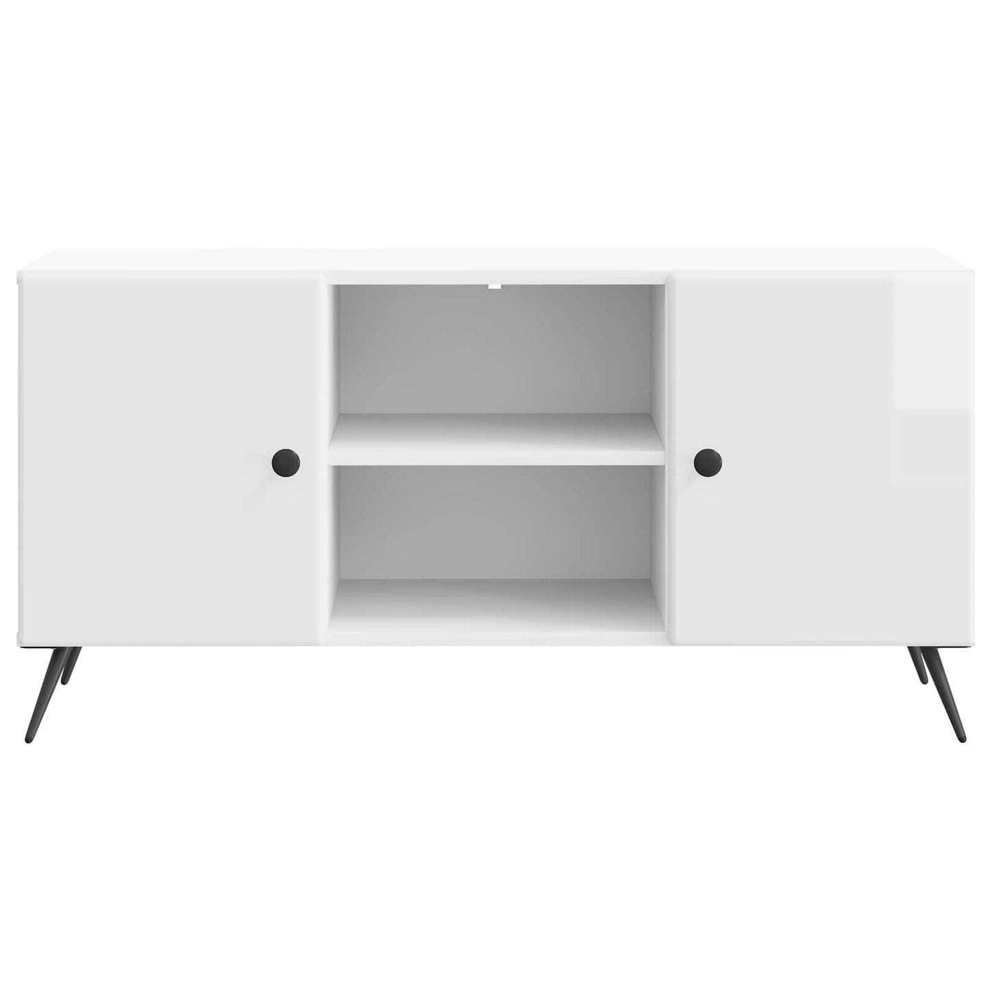 Mobile TV Bianco Lucido 102 x 34,5 x 50 cm Legno ingegnerizzato | homemem39