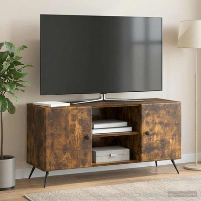 Mobile TV Rovere Fumo 102 x 34,5 x 50 cm Legno ingegnerizzato