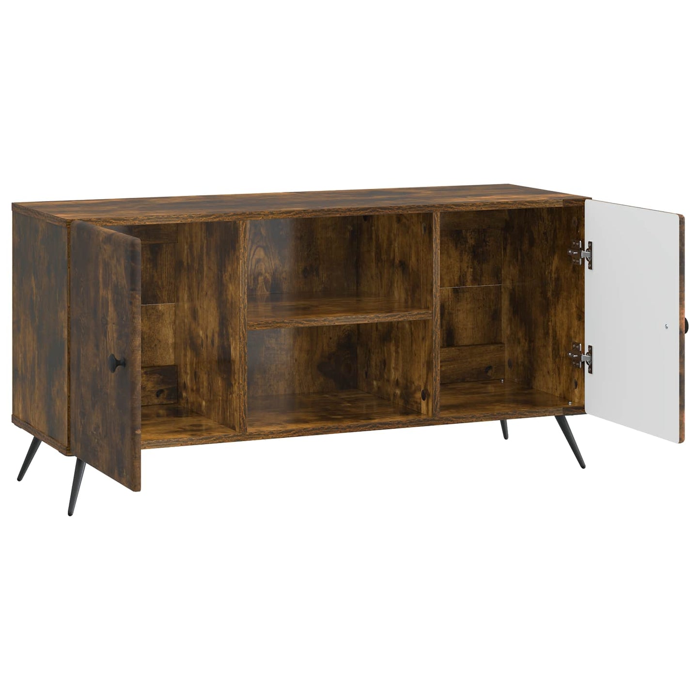Mobile TV Rovere Fumo 102 x 34,5 x 50 cm Legno ingegnerizzato | homemem39