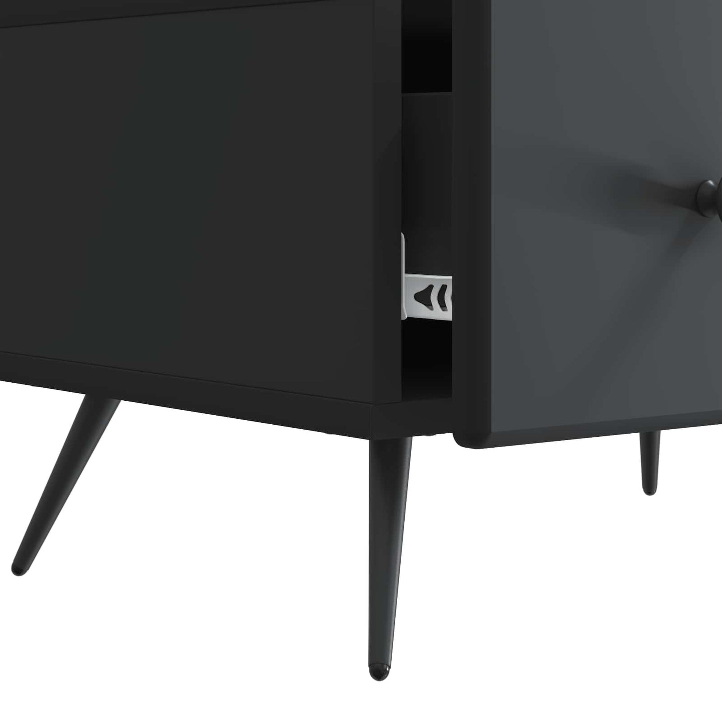 Mobile TV Nero 147 x 34,5 x 30 cm Legno ingegnerizzato | homemem39