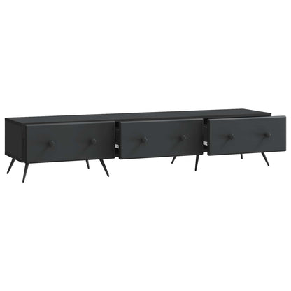 Mobile TV Nero 147 x 34,5 x 30 cm Legno ingegnerizzato | homemem39