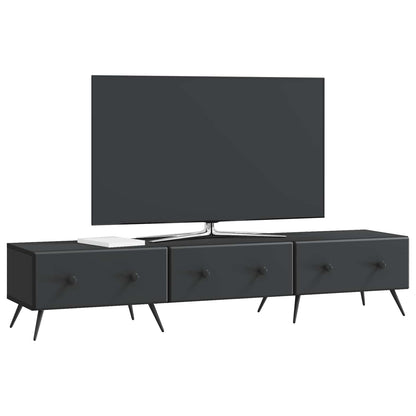 Mobile TV Nero 147 x 34,5 x 30 cm Legno ingegnerizzato