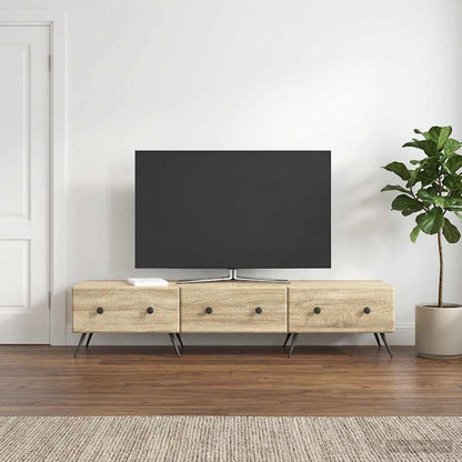 Mobile TV Rovere Sonoma 147 x 34,5 x 30 cm Legno ingegnerizzato