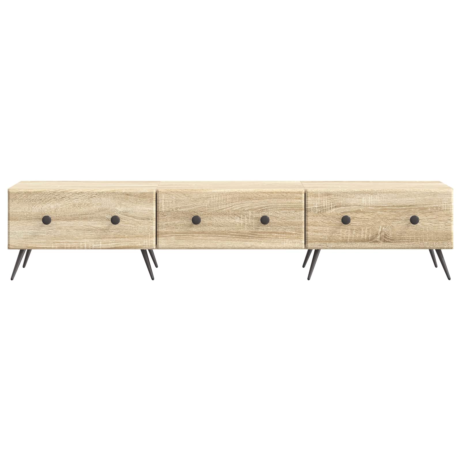 Mobile TV Rovere Sonoma 147 x 34,5 x 30 cm Legno ingegnerizzato | homemem39