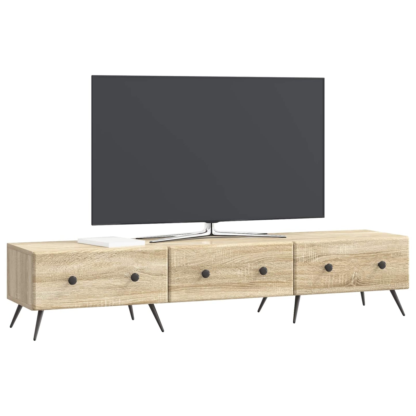 Mobile TV Rovere Sonoma 147 x 34,5 x 30 cm Legno ingegnerizzato | homemem39