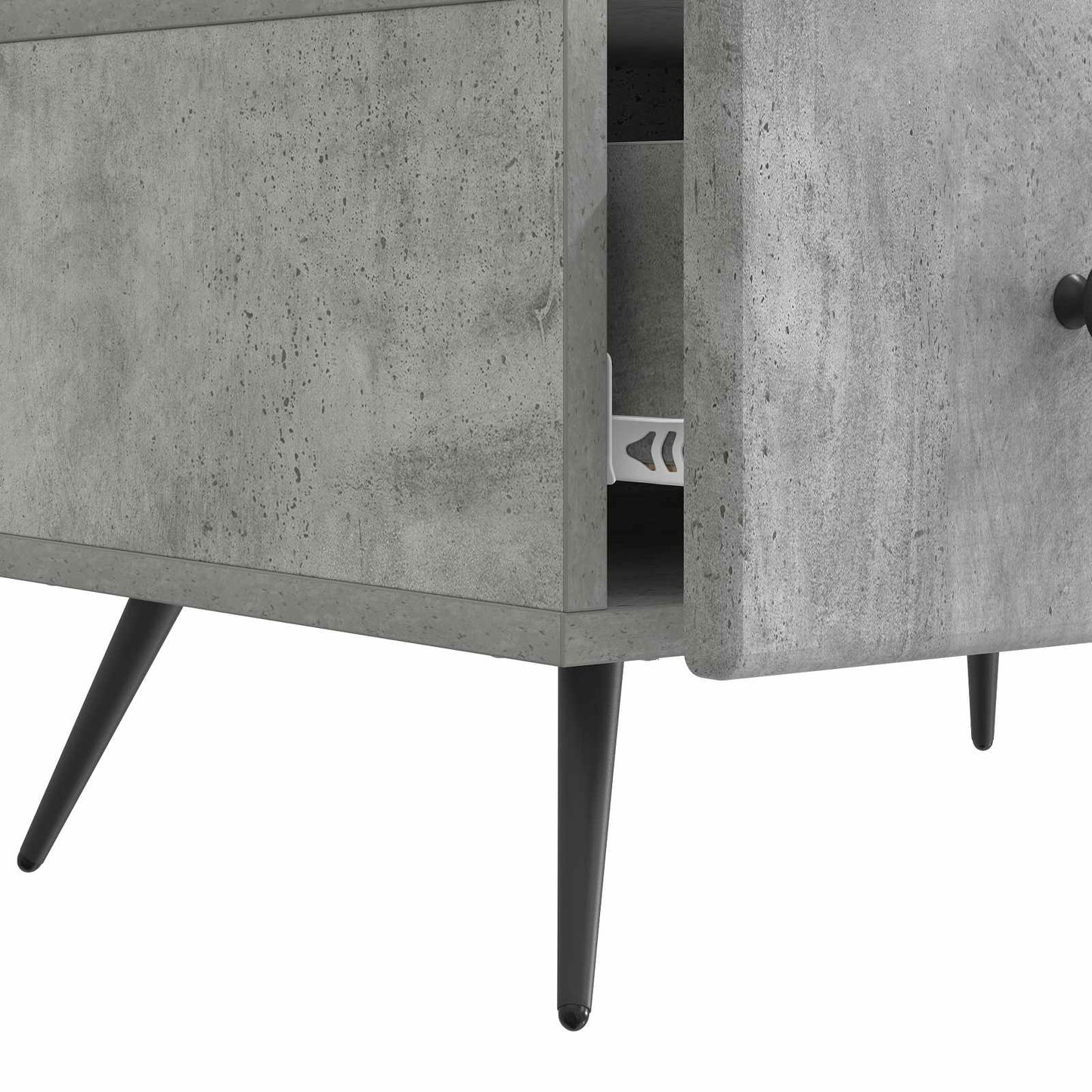 Mobile TV con cassetto Grigio Cemento 147 x 34,5 x 30 cm | homemem39