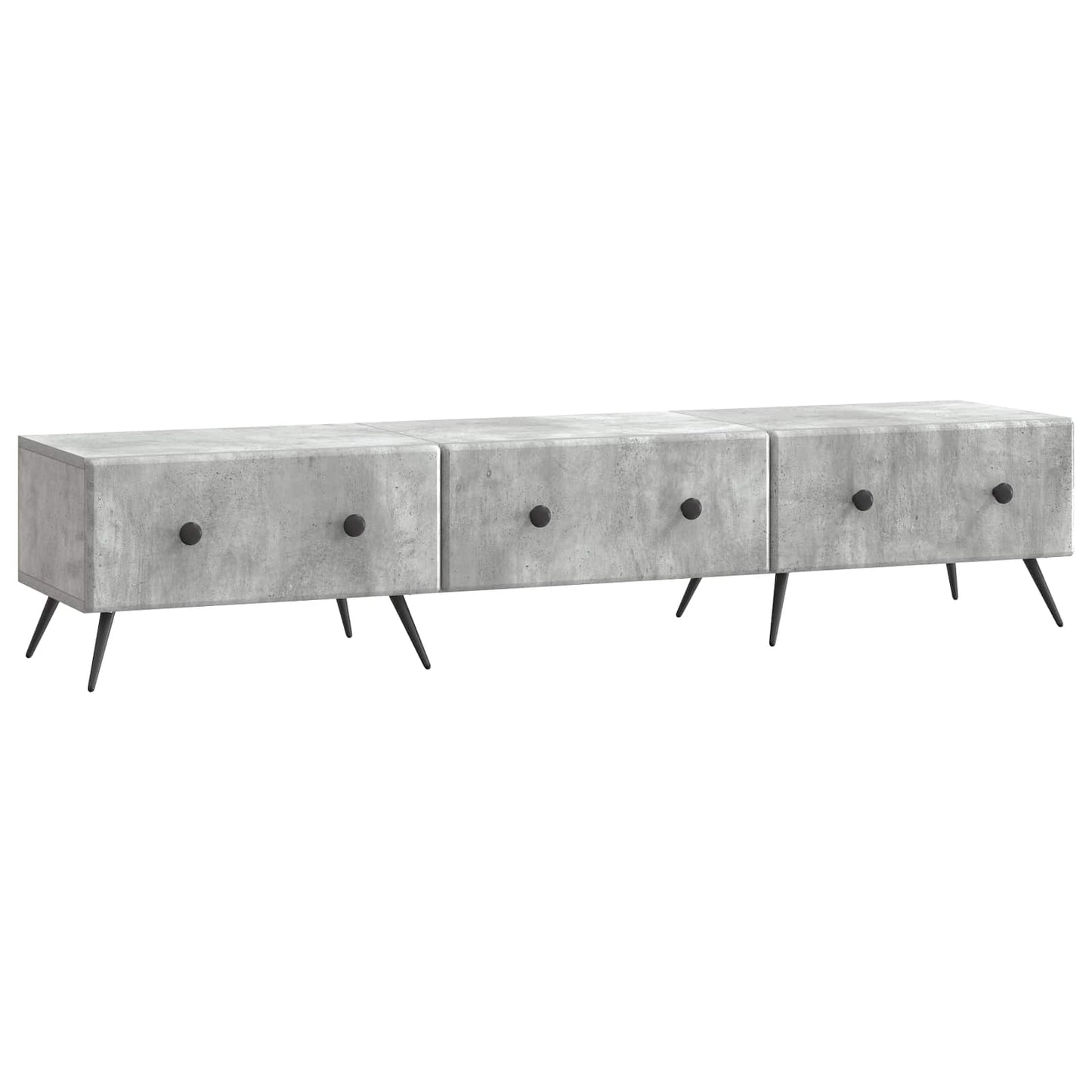 Mobile TV con cassetto Grigio Cemento 147 x 34,5 x 30 cm | homemem39