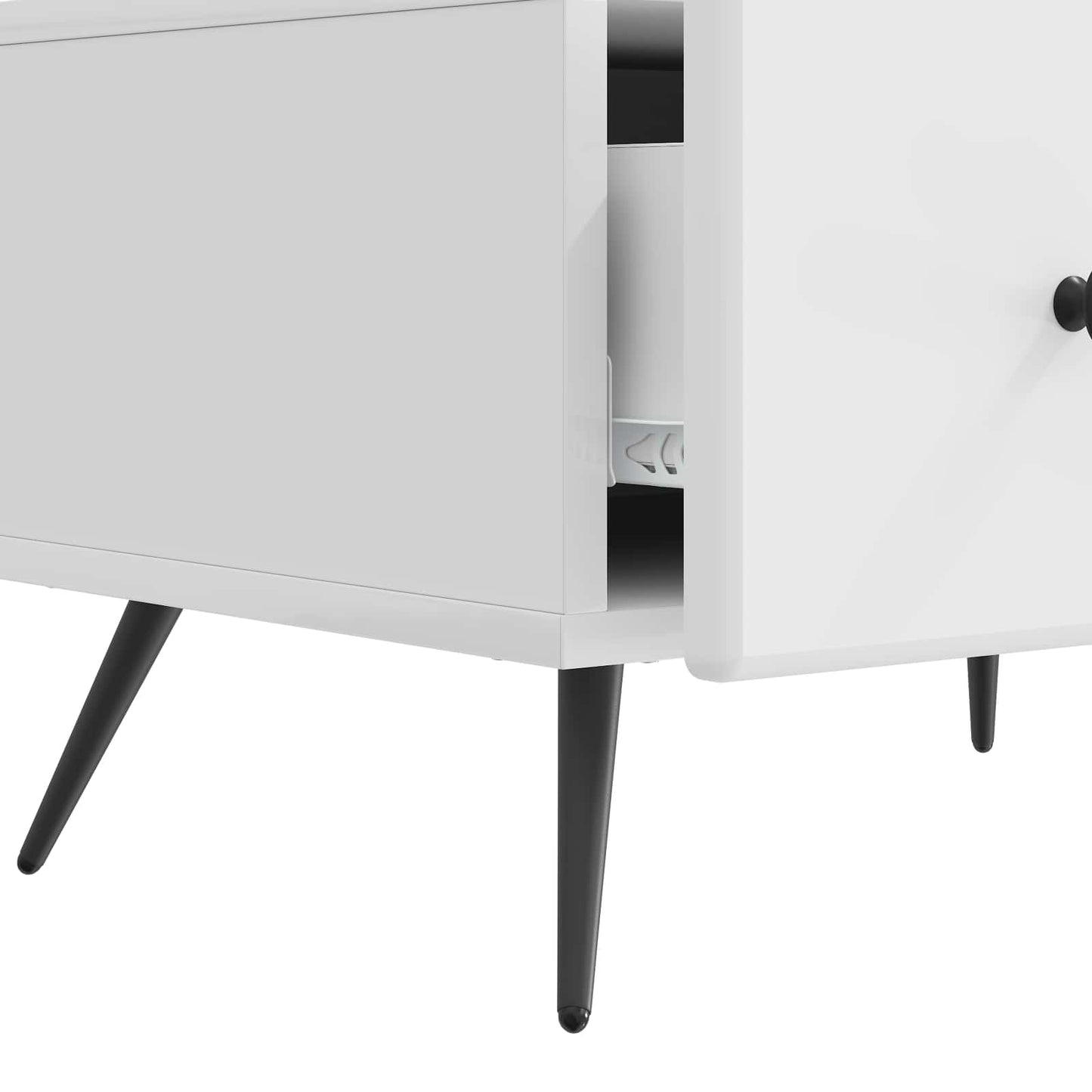 Mobile TV Bianco Lucido 147 x 34,5 x 30 cm Legno ingegnerizzato | homemem39