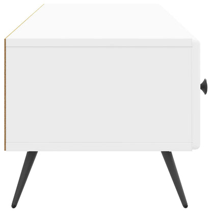 Mobile TV Bianco Lucido 147 x 34,5 x 30 cm Legno ingegnerizzato | homemem39