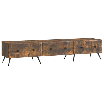 Mobile TV Rovere Fumo 147 x 34,5 x 30 cm Legno ingegnerizzato | homemem39