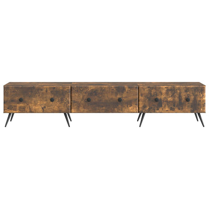 Mobile TV Rovere Fumo 147 x 34,5 x 30 cm Legno ingegnerizzato | homemem39