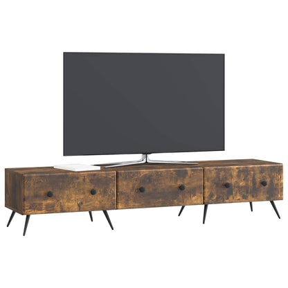 Mobile TV Rovere Fumo 147 x 34,5 x 30 cm Legno ingegnerizzato