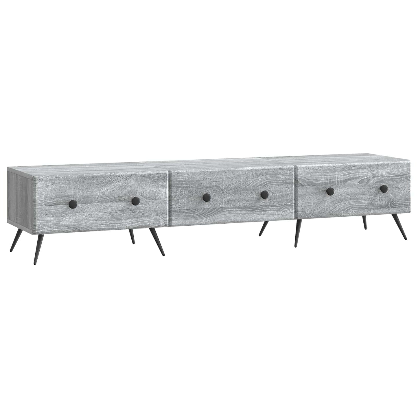 Mobile TV Grigio Sonoma 147 x 34,5 x 30 cm Legno ingegnerizzato | homemem39