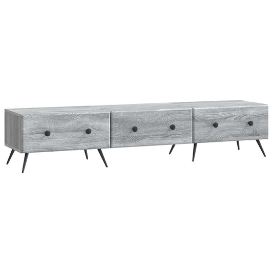 Mobile TV Grigio Sonoma 147 x 34,5 x 30 cm Legno ingegnerizzato | homemem39