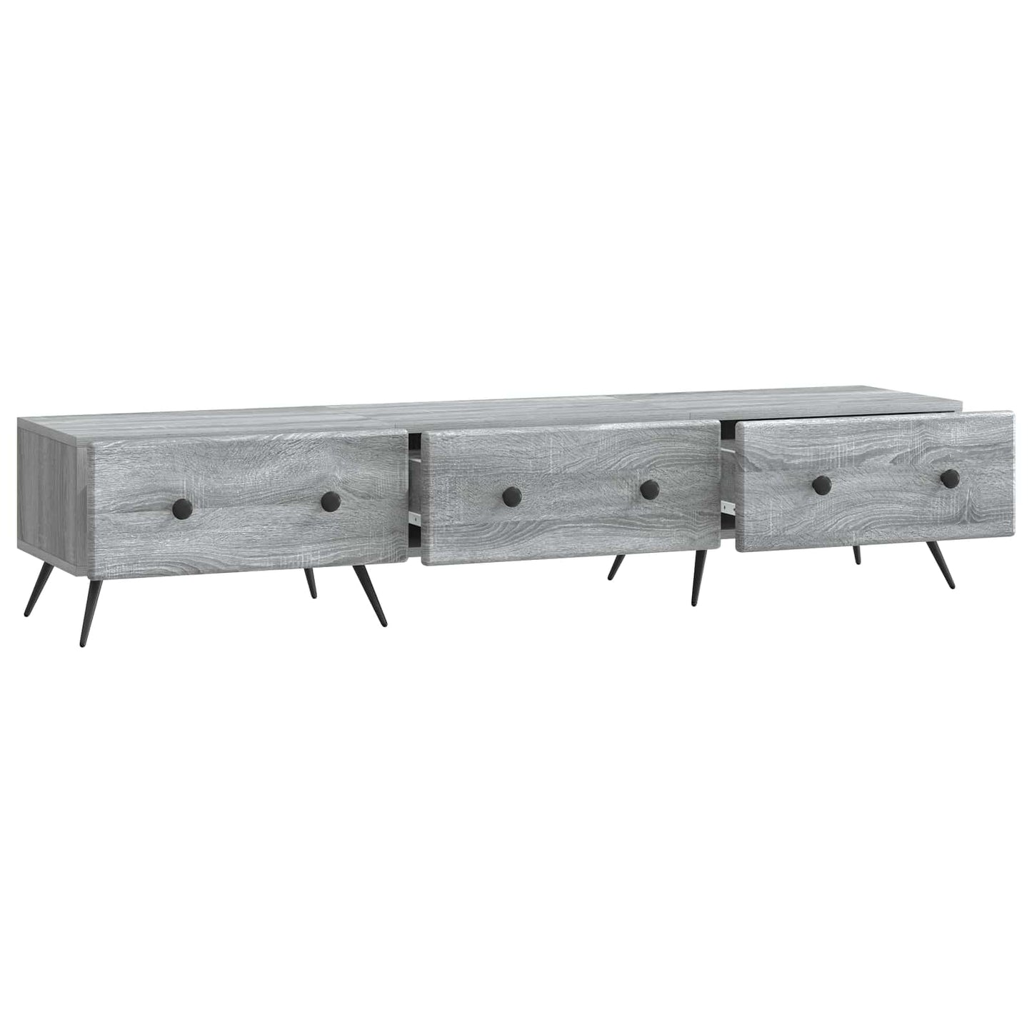 Mobile TV Grigio Sonoma 147 x 34,5 x 30 cm Legno ingegnerizzato | homemem39
