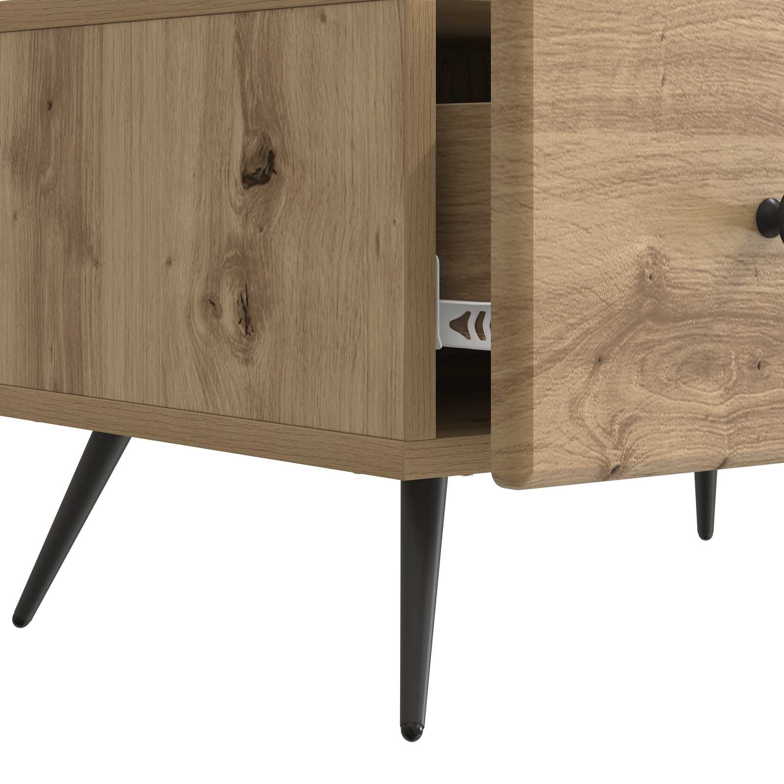 Mobile TV con cassetto Rovere Artigianale 147 x 34,5 x 30 cm | homemem39