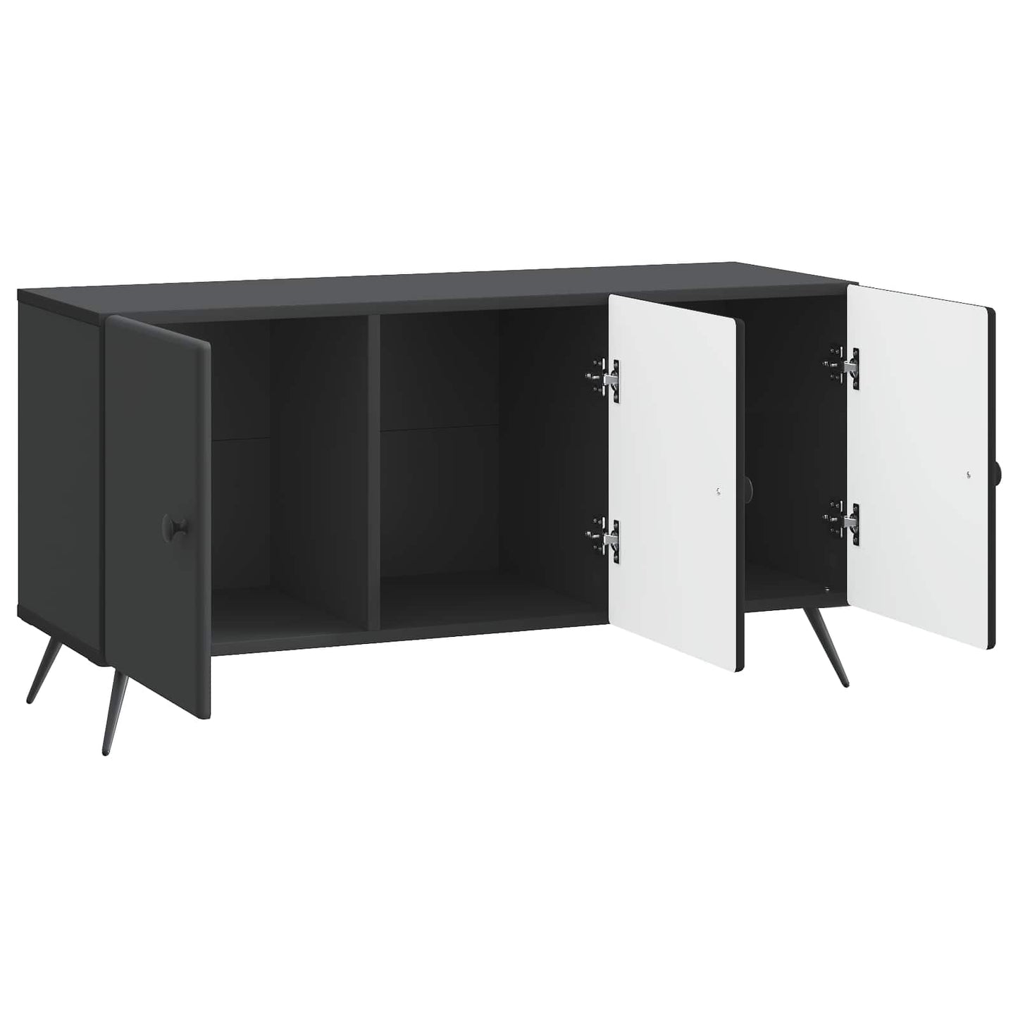 Mobile TV Nero 99 x 34,5 x 50 cm Legno ingegnerizzato | homemem39