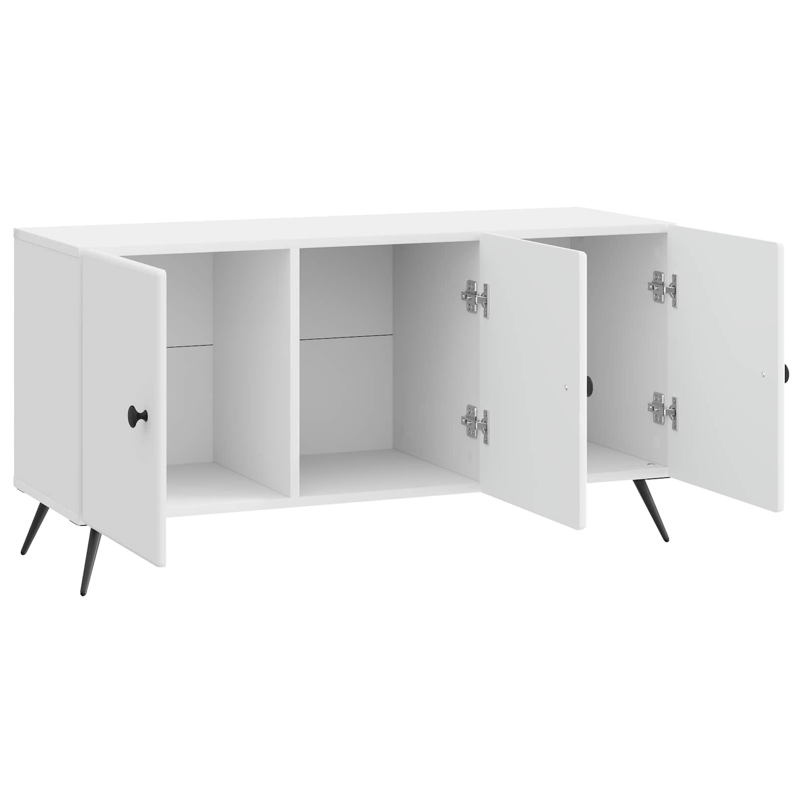 Mobile TV Bianco Lucido 99 x 34,5 x 50 cm Legno ingegnerizzato | homemem39