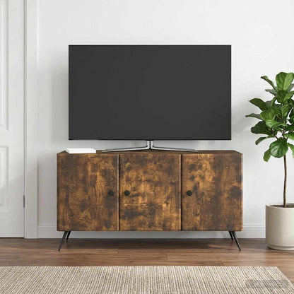 Mobile TV Rovere Fumo 99 x 34,5 x 50 cm Legno ingegnerizzato