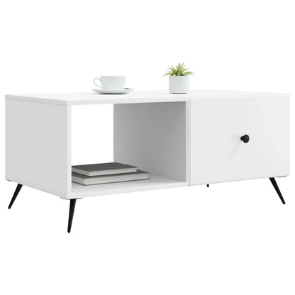 Tavolino da salotto Bianco 90 x 50 x 40 cm Legno ingegnerizzato