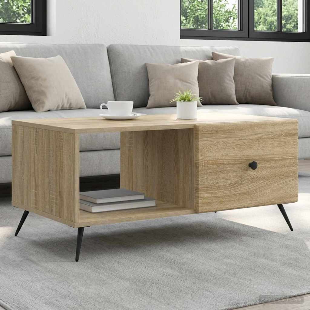 Tavolino da salotto Rovere Sonoma 90 x 50 x 40 cm