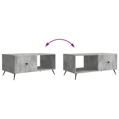 Tavolino da salotto Grigio Cemento 90 x 50 x 40 cm