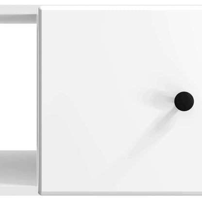 Tavolino da salotto Bianco Lucido 90 x 50 x 40 cm
