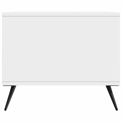Tavolino da salotto Bianco Lucido 90 x 50 x 40 cm