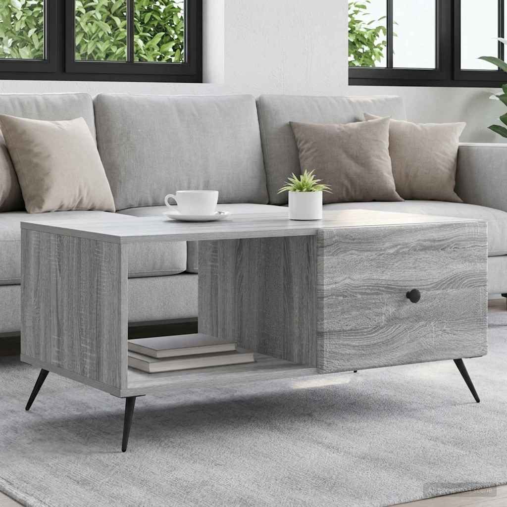Tavolino da salotto Grigio Sonoma 90 x 50 x 40 cm