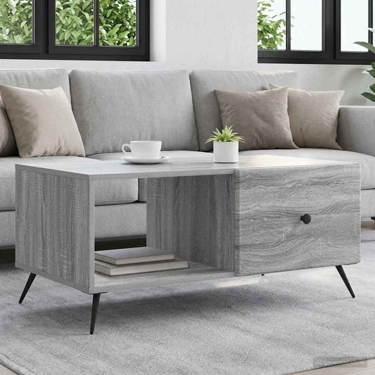 Tavolino da salotto Grigio Sonoma 90 x 50 x 40 cm