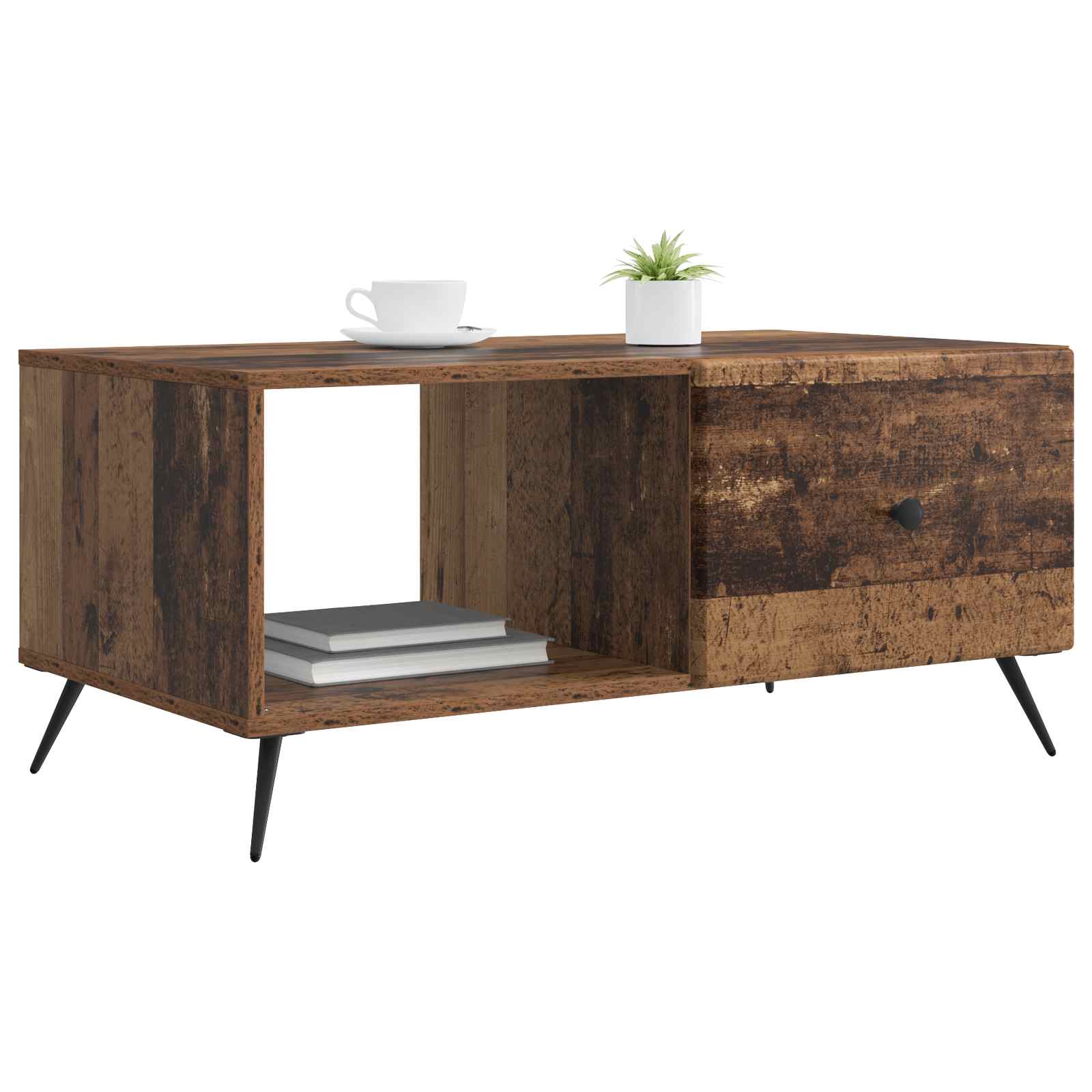 Tavolino da salotto Legno antico 90 x 50 x 40 cm | homemem39