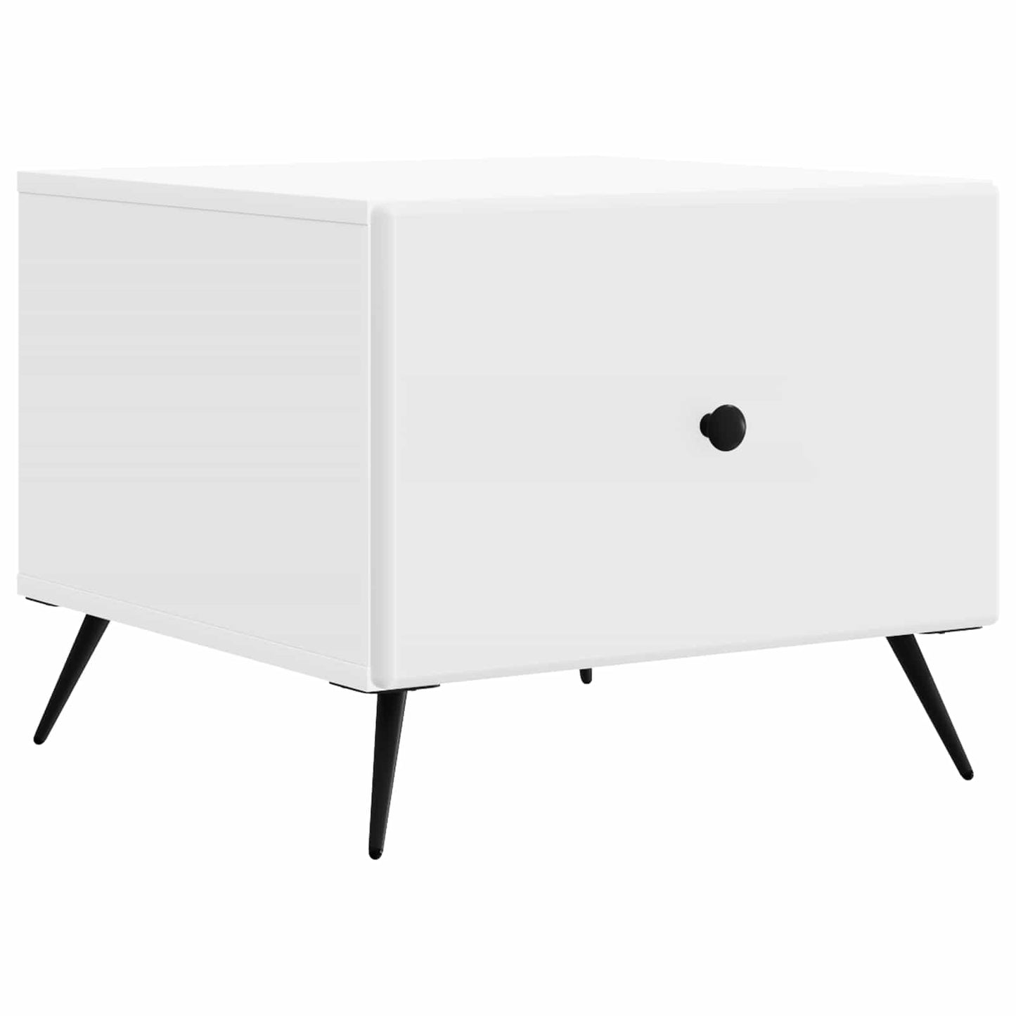 Tavolino da salotto Bianco 49 x 50 x 40 cm Legno ingegnerizzato
