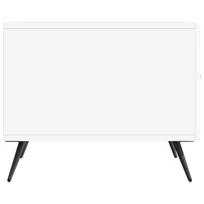 Tavolino da salotto Bianco 49 x 50 x 40 cm Legno ingegnerizzato