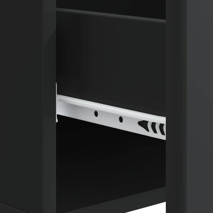 Tavolino da salotto Nero 49 x 50 x 40 cm Legno ingegnerizzato